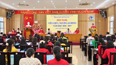 Trường THPT Chuyên Hạ Long: Phát huy dân chủ, đoàn kết và quyết tâm bứt phá tại Hội nghị Viên chức - Người lao động 2026–2027